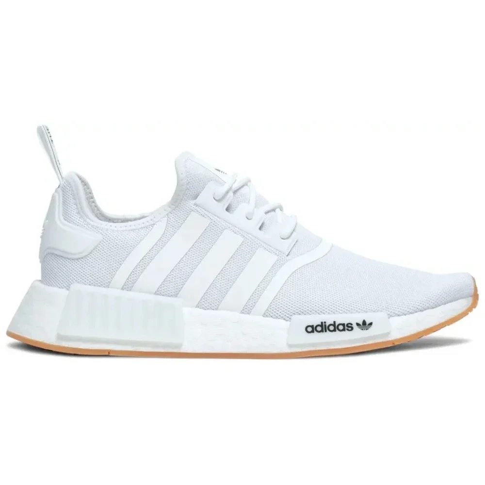Kids Sz 5.5 - adidas NMD_R1 J Primeblue White Running Shoes Sneakers H02334 NEW